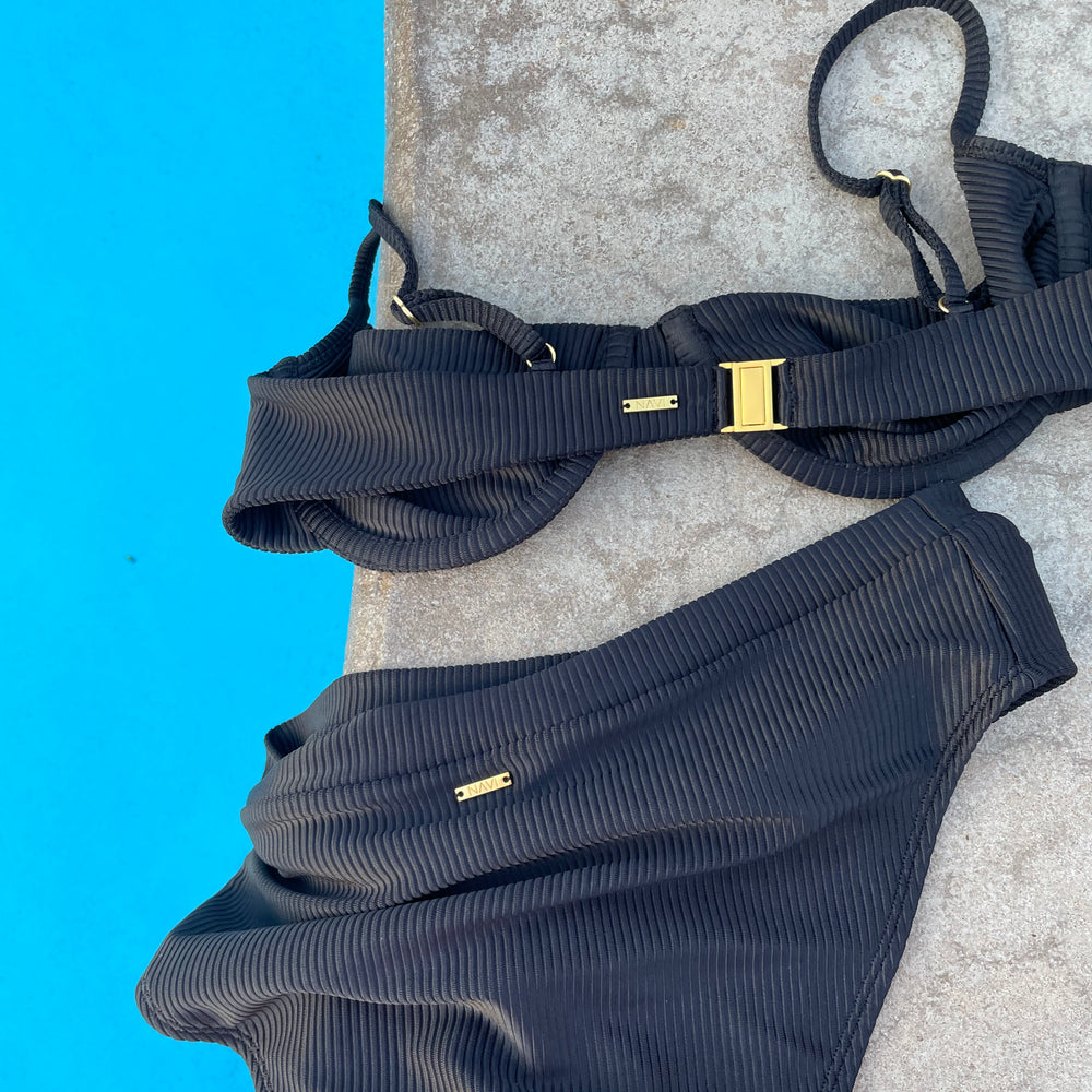 Sebastian bottom - Black Rib